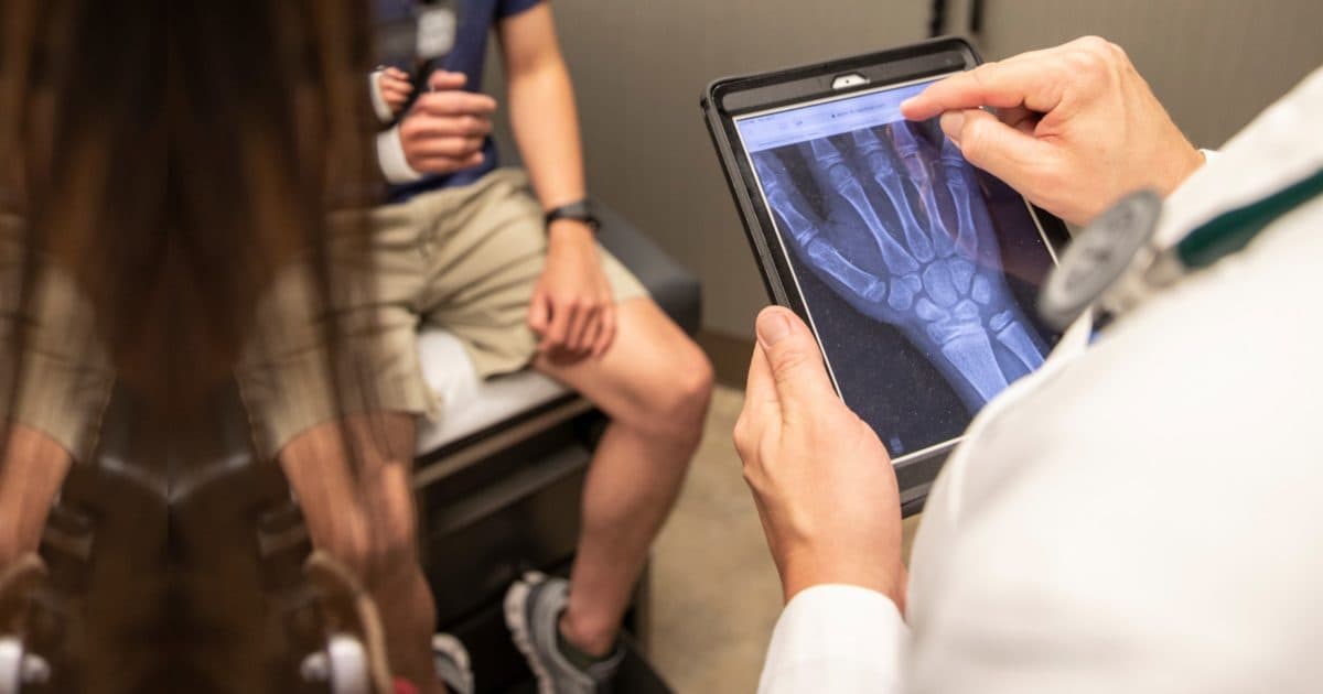 Xray stock photo with doctor